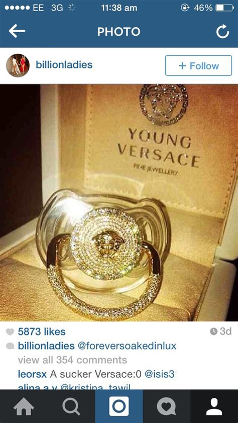 young versace baby pacifier|Versace girls dresses.